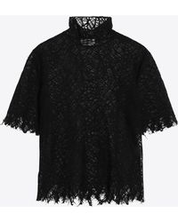 McQueen - Spiderweb Lace Top - Lyst