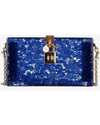 Dolce & Gabbana - Taormina Lace Plexiglass Clutch Bag - Lyst