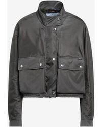 Prada - Zip-Up Washed Re-Nylon Jacket - Lyst