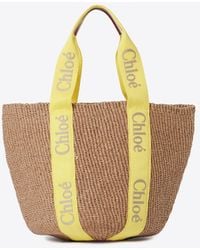 Chloé - Large Woody Basket Tote Bag - Lyst