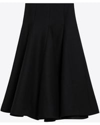 Valentino - Crepe Couture Wool-Blend Midi Skirt - Lyst