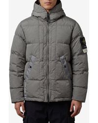 Stone Island - Zip-Up Down Jacket - Lyst