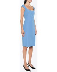 Miu Miu - Poplin Mini Dress - Lyst
