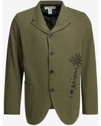 Comme des Garçons - World Hope Print Blazer - Lyst