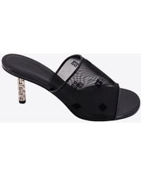 Givenchy - G-Cube 55 Logo-Embroidered Mesh Mules - Lyst