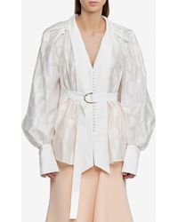 Acler Ramsay Belted Blouse - White