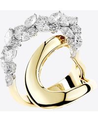 YEPREM - Golden Strada Stackable Diamond Ring - Lyst