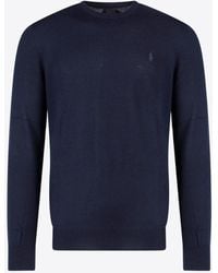 Polo Ralph Lauren - Logo Embroidered Crewneck Sweater - Lyst