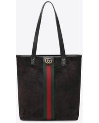 Gucci - Medium Ophidia Suede Tote Bag - Lyst