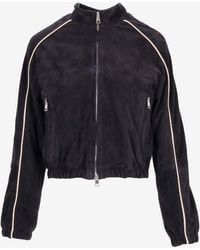LA ROSE - Suede Cropped Jacket - Lyst