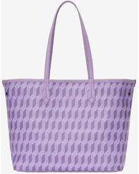 AU DEPART - No. 47 Monogram Coated Canvas Tote Bag - Lyst