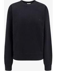 Saint Laurent - Cassandre Embroidered Sweatshirt - Lyst