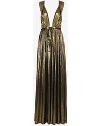 Bronx and Banco - Goddess Metallic Gown - Lyst