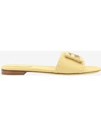 Fendi - Tube Ff Baguette Flat Sandals - Lyst