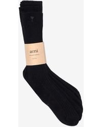 Ami Paris - Ami De Coeur Socks -Set Of 3 - Lyst