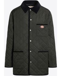 Valentino - Quilted Vlogo Patch Jacket - Lyst