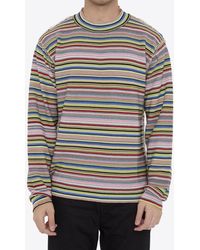 Maison Margiela - Striped Crewneck T-Shirt - Lyst