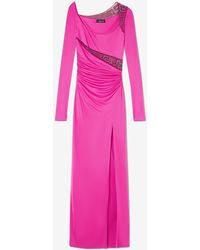 Versace - Greca Crystal Embellished Gown - Lyst