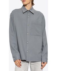 Balmain - Long-Sleeved Button-Up Shirt - Lyst