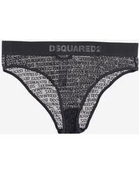 DSquared² - All-Over Logo Sheer Underwear - Lyst
