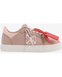 Off-White c/o Virgil Abloh - New Low Vulcanized Leather Sneakers - Lyst