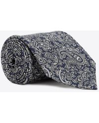 Dunhill - Paisley Print Silk Tie - Lyst