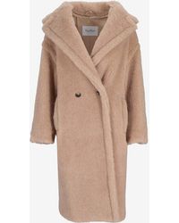 Max Mara - Tedgirl Double-Breasted Buttoned Coat - Lyst
