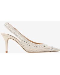 Arteana - Trieste 75 Crochet Mesh Slingback Pumps - Lyst
