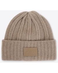 Max Mara - Macbeth Cashmere Beanie With Logo Patch - Lyst