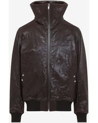 Rick Owens - Dracuflight Lamb Leather Bomber Jacket - Lyst