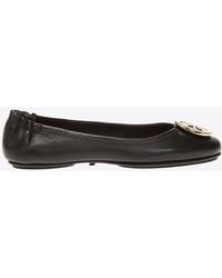 Tory Burch - Minnie Travel Nappa Leather Ballet Flats - Lyst