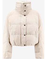 Brunello Cucinelli - High-Neck Puffer Jacket - Lyst