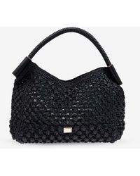 Dolce & Gabbana - Sicily Raffia Crochet Shoulder Bag - Lyst