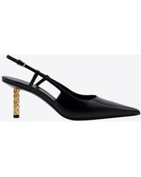 Givenchy - G Cube 70 Leather Slingback Pumps - Lyst