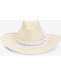 Maison Michel - Austin Denim Strass Hat - Lyst