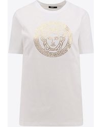 Versace - Iconic Medusa Print T-Shirt - Lyst