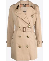 Burberry - Kensington Heritage Double-Breasted Trench Coat - Lyst