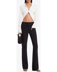 Courreges - Polo Twist Cropped Top - Lyst