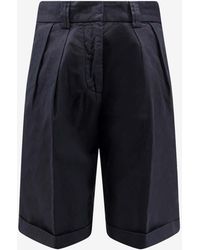 Aspesi - Bermuda Buttoned Shorts - Lyst