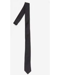 Saint Laurent - Skinny Silk Grosgrain Tie - Lyst