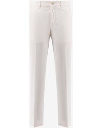 BOSS - Silk-Blend Pants - Lyst
