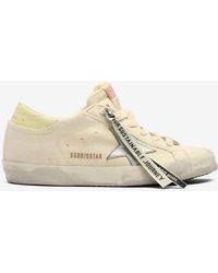 Golden Goose - Super-Star Canvas Sneakers With Laminated Star - Lyst