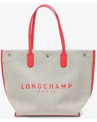 Longchamp - Large Roseau Tote Bag - Lyst