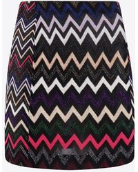 Missoni - Zigzag Knit Mini Skirt - Lyst