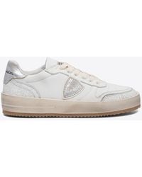 Philippe Model - Leather Low-Top Sneakers - Lyst