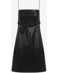 Givenchy - Voyou Leather Mini Dress - Lyst