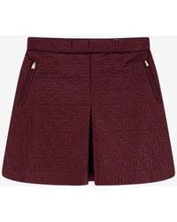 Fendi - Ff Logo Quilted Mini Skirt - Lyst