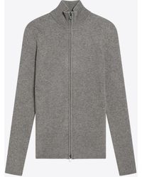 Fear Of God - Logo Patch Ribbed Zip-Up Cardigan - Lyst