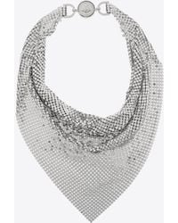 Versace - Metal Mesh Bandana Necklace - Lyst