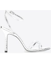Jimmy Choo - 1998 Leo 100 Metallic Leather Sandals - Lyst